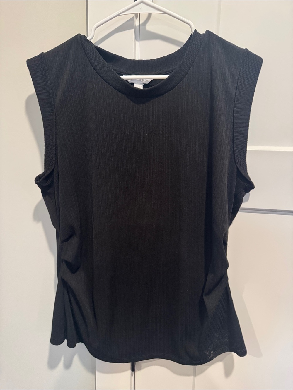 Nine West Black Ribbed Sleeveless Tank